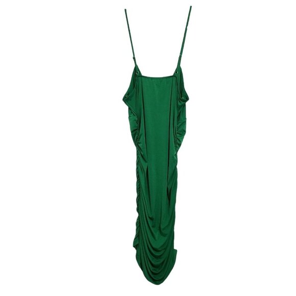 NWT LOVE J Ruched Dress Color Green Size Medium - Picture 2 of 8